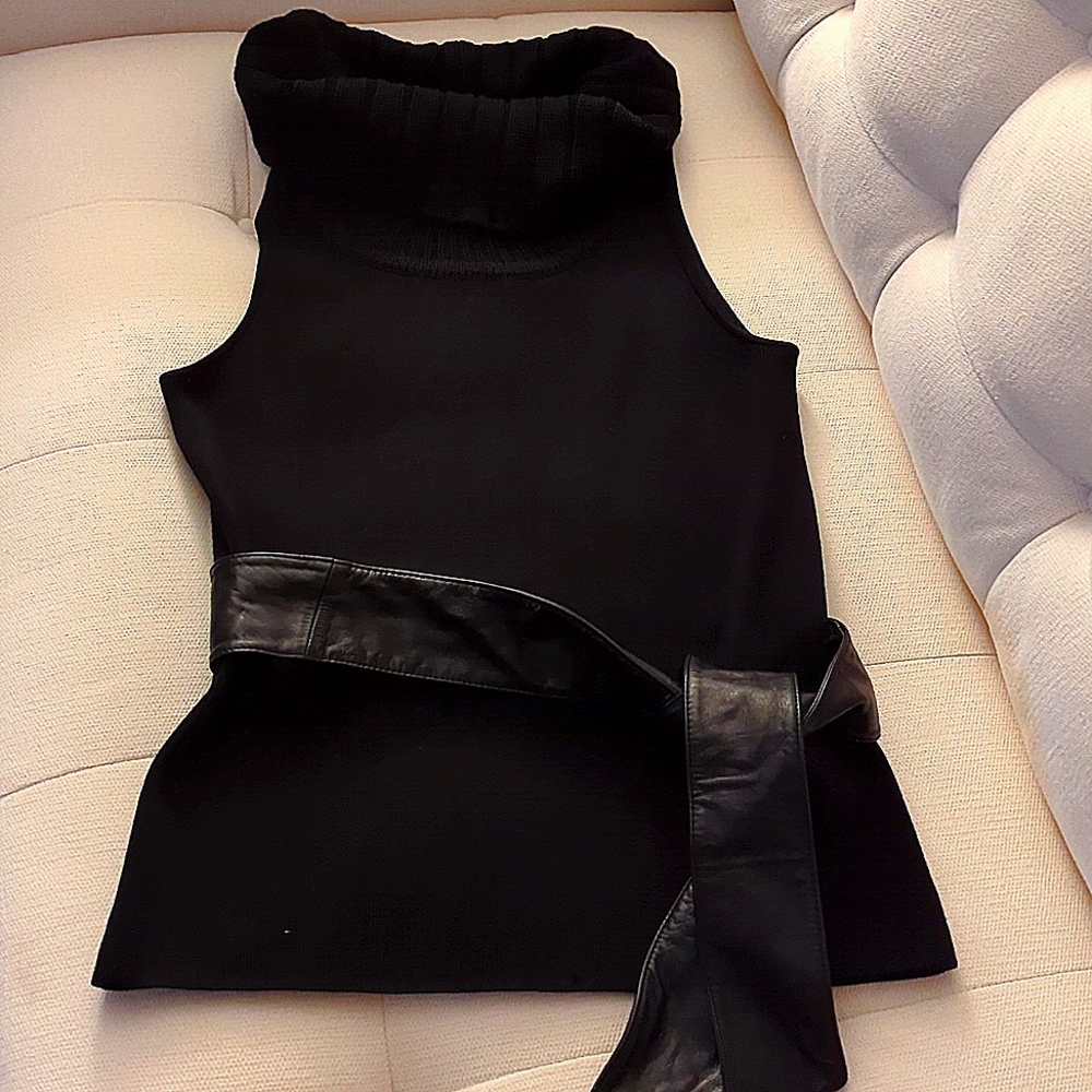 Dana Buchman petite cowl neck sleeveless sweater